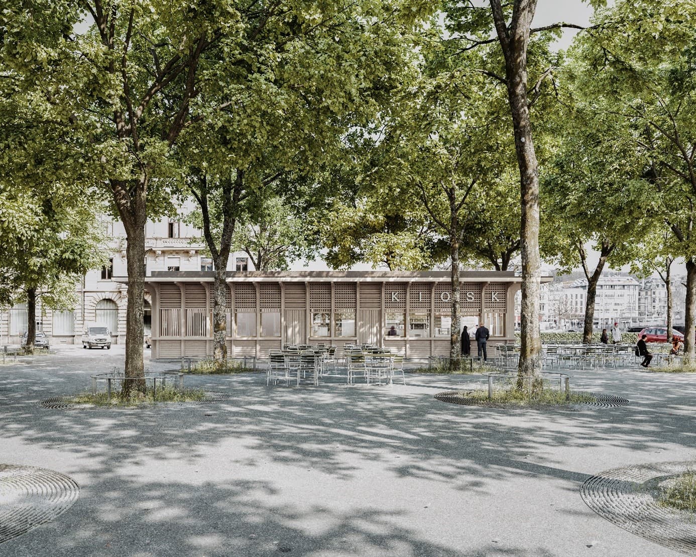 Ersatzneubau Kiosk Stadthausanlage, Zürich